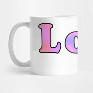 PEACE Sign Hand Retro Love Typography Mug